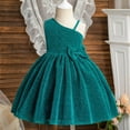 thumbnail image 2 of ZACPNCV Toddler Girls Tutu Sundress Ruffle Sleeve Double Tiered Tulle Summer Dresses 7-8 Years, 2 of 6