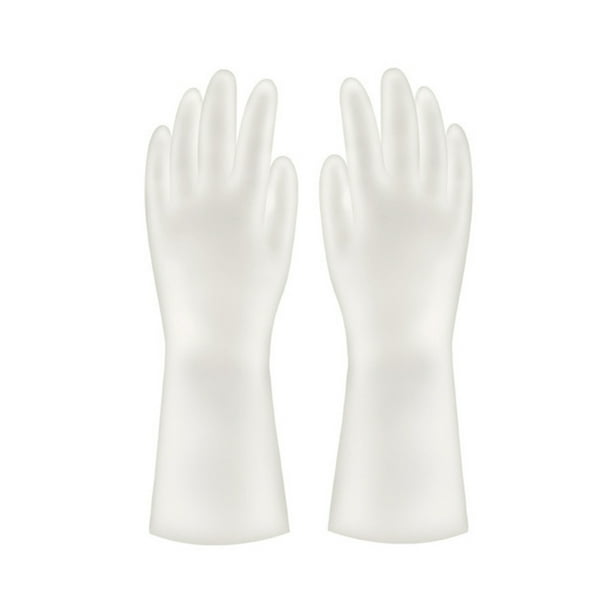 Irfora 1 par de guantes para el hogar, guantes de goma resistentes al calor para lavar platos, antideslizantes para la cocina, limpieza de mascotas para el hogar Irfora Mitones