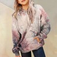 thumbnail image 4 of TOWED22 Camo Hoodies for Kids Boys Girls Maple Leaf Print Oversized Drop Shoulder Hooded Sweatshirt Pullover With Pocket Streetwear,Pink,3-4 Y, 4 of 7