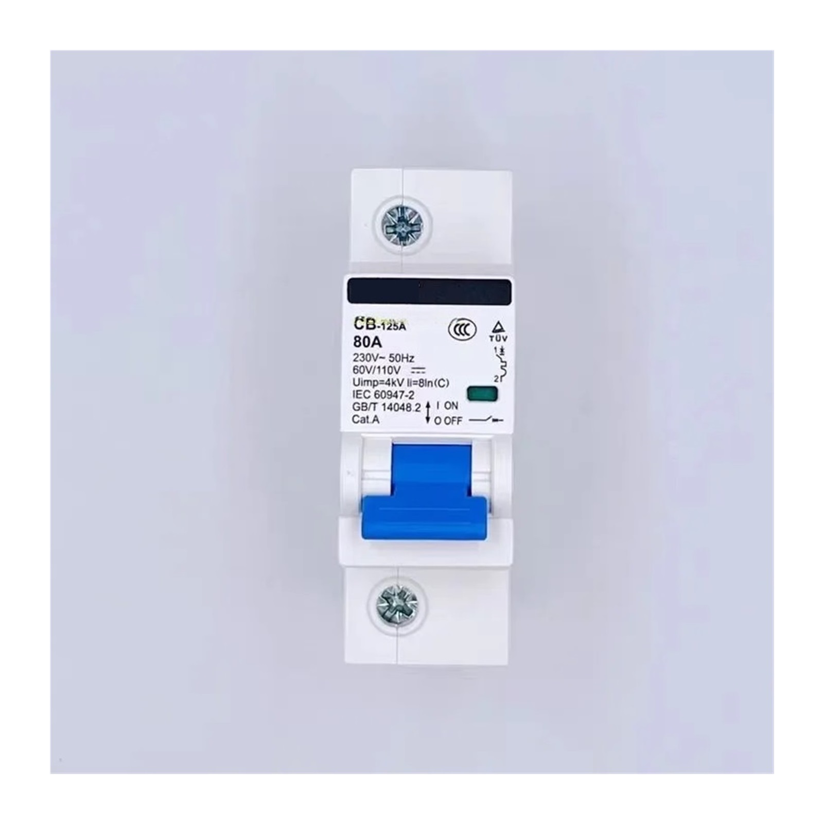 1pcs CB-125A AC DC Circuit Breaker 2P 48V 60V Electric Vehicle Communication Special 80A 100A 125A 110V 220V Solax