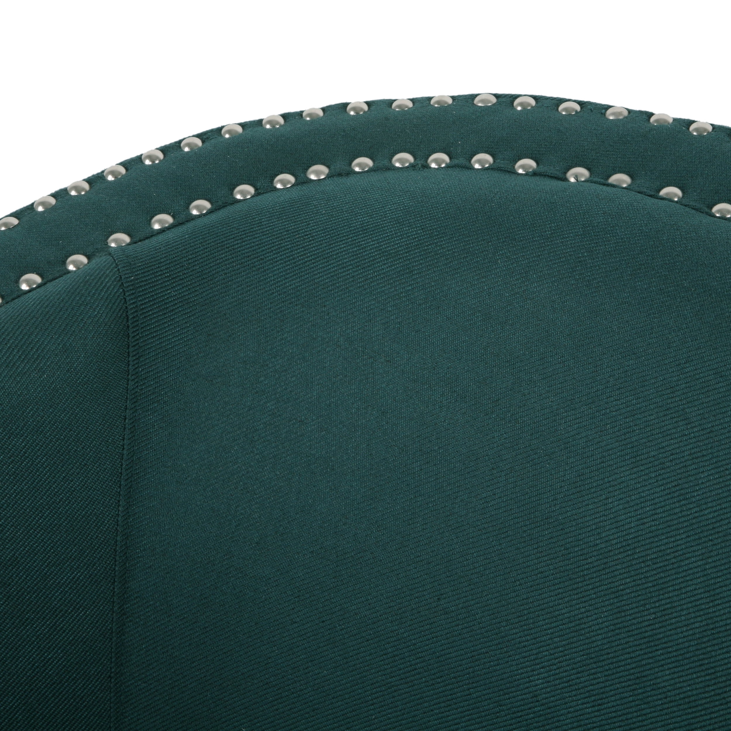 Noble House Maya Fabric Swivel Chair, Green, Black