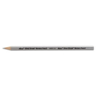 Silver Streak Welders Pencil with 12 Pcs Round Silver Refills, Metal Marker
