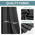 thumbnail image 5 of Thermal Insulated Window Curtain 100% Blackout Drapes for Bedroom Living room Closet door noise reducing 2 panels  (K68 CHARCOAL 37" Wide X 63" Long), 5 of 7