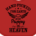 thumbnail image 4 of Inktastic Handpicked for Earth by My Pappy in Heaven with Angel Wings Boys or Girls Baby Bib, 4 of 4