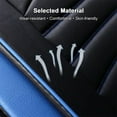 thumbnail image 4 of FANOTEK 5 Seats Universal Car Seat Covers Full Set Breathable PU Leather Automotive Seat Covers For Car SUV Sedan,Black&Blue, 4 of 9