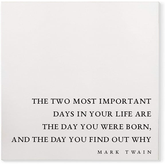 Two Most Important Days Wood Sign 16x16