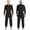 Black, variant on Adult Adaptive Dementia Clothing Back Zip Anti-Strip Jumpsuit for Alzheimers Elderly Men and Special Needs Dark Blue M