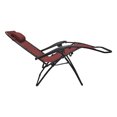 thumbnail image 3 of Caravan Fauteuil Inclinable de Sport à Gravité Zéro pour Intérieur et Extérieur, Bourgogne (Paire), 3 of 5