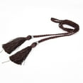 thumbnail image 1 of Fashion Women Thin Skinny Waistband Weave Braided Tassel Belt Dress Accessory, 1 of 8