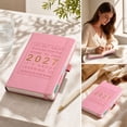 thumbnail image 5 of 2027 Calendar Planner, 5.51"x8.35" Weekly Monthly Schedule Book with Tabs (Pink), 5 of 6