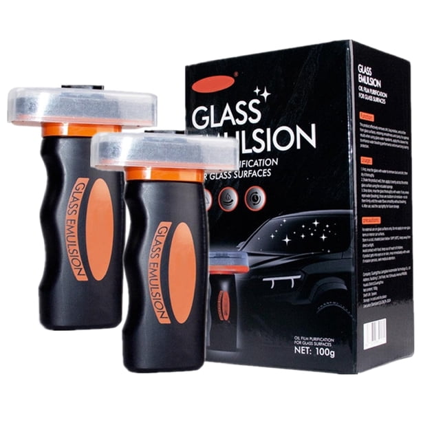 Removedor de Película de Aceite para Vidrios Vitacamy 2 Pzas 100 g Limpiador para Autos
