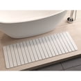 thumbnail image 5 of Modern 58x21" Diatomite Stone Extra Large Bathroom Mat in Natural White, 5 of 5