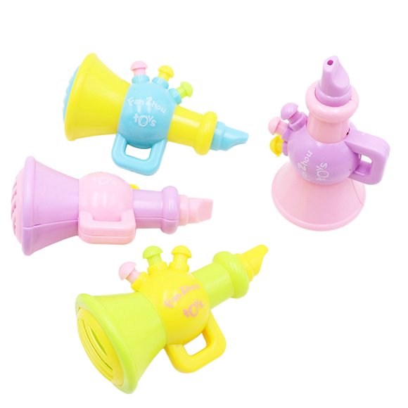 4 Pcs Klaxon en Plastique Trompette Instruments Jouets Musicaux Enfants Jouet Éducatif Précoce
