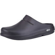 OOFOS Unisex OOcloog, Black - Mens Size 4, Womens Size 6 - Lightweight Recovery Footwear - Reduces Stress on Feet, Joints & Back - Machine Washable