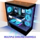 thumbnail image 3 of Gabinete para PC KEDIERS P4 ATX Torre Media con 7 Ventiladores PWM ARGB y Tipo-C, 3 of 9