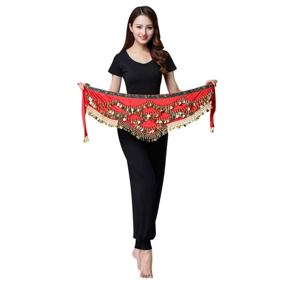 Fesfesfes Women Skirt Sequin Belly Costume Tassel Wrap Skirt Club Mini Skirt Clothes Sale