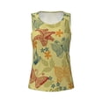 thumbnail image 4 of Easygdp Floral with Butterflies Women's Workout Tank Top, Running Top, Hiking Shirt, Quick-Dry for Running, Yoga, Hiking - Large, 4 of 9