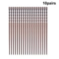 thumbnail image 2 of TIMIFIS A Chopsticks 10 Pairs Reusable Chopsticks, Natural Wooden Chopsticks and Chopsticks with Non-Slip Design 8.8 Inch/22.5cm Gift Set Kitchen Gadgets, 2 of 6