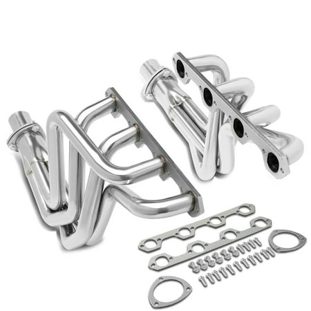 For 1969 to 1979 Ford F100 5.0L V8 Engine 302 RWD Pair Stainless Steel Full Length Long Tube Exhaust Manifold Header 70 71 72 73 74 75 76 77