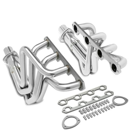 For 1969 to 1979 Ford F100 5.0L V8 Engine 302 RWD Pair Stainless Steel Full Length Long Tube Exhaust Manifold Header 70 71 72 73 74 75 76 77 (Best Cylinder Heads For Ford 302)