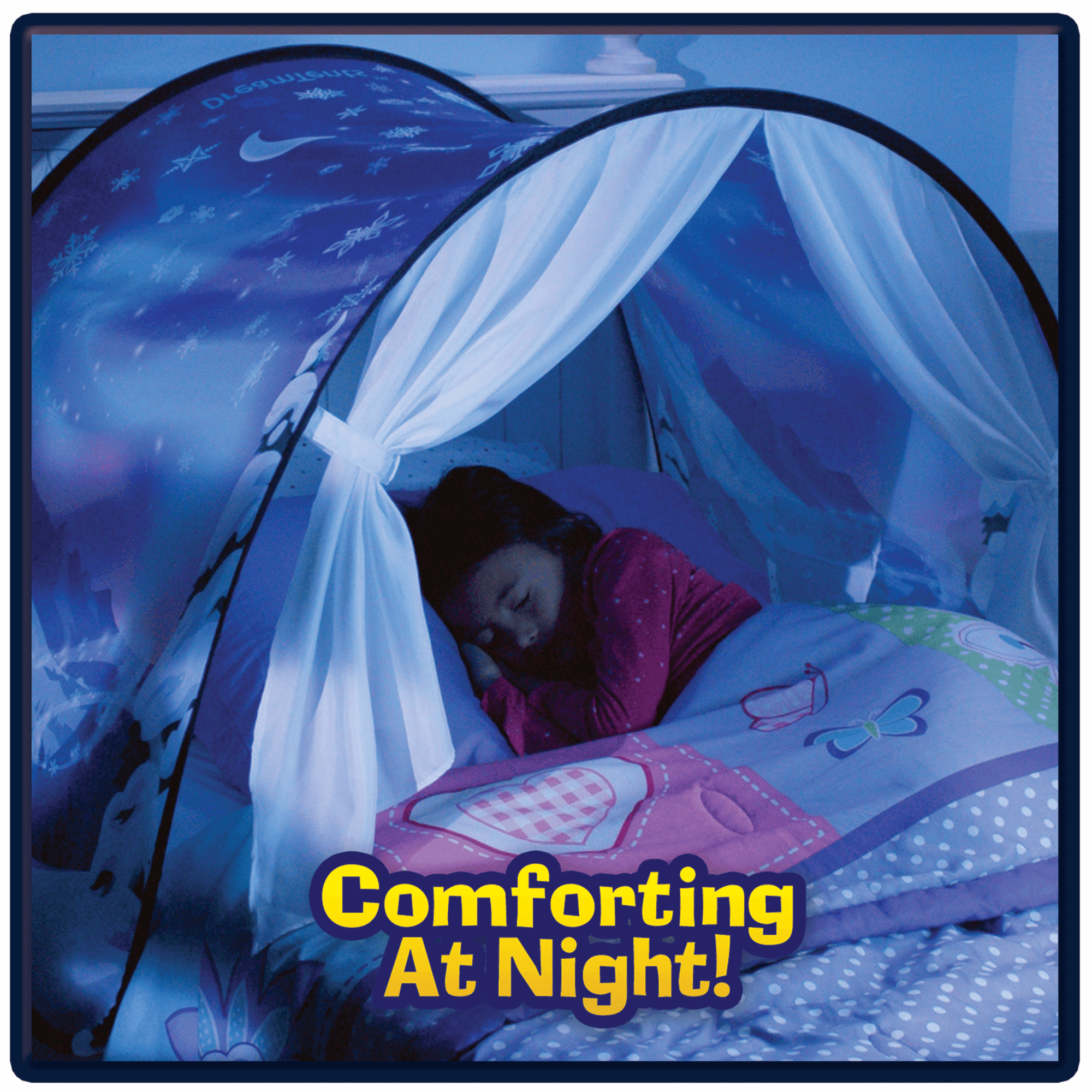 Dream Tents Kid House Space Adventure Wonderland Foldable Tent Pop up Indoor Bed 