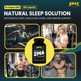 thumbnail image 2 of SNAC ZMA The Original Sleep & Recovery Supplement - Supports Muscle Recovery, Restful Sleep, Relaxation, Stress Relief and Immune Support with Magnesium, Zinc & Vitamin B6, 90 Veggie Capsules, 2 Pack, 2 of 9