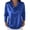 Blue, variant on Staron Women's Casual Fashion Shirt Swinging Collar Pleated Satin Short Sleeve Blouse Top Loose Comfy Relaxed Elegant Tunic, Silver M