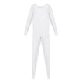 thumbnail image 6 of iEFiEL Mens Shiny Smooth Jumpsuit Long Sleeve Full Body Length Bodysuit for Fitness Workout, 6 of 7