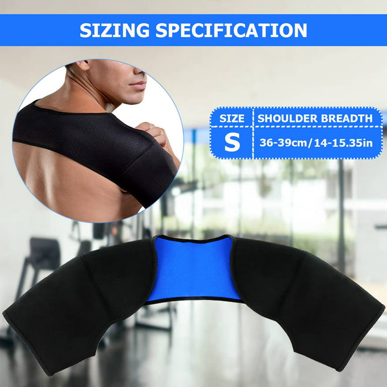 Double Shoulder Brace Warm Support Protector Shoulder Strap Brace for  Sleeping Outdoor Lifting Sports, Relieve Chronic Tendinitis Pain,  Breathable Sports Protective Gear (Size S) 