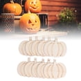 thumbnail image 2 of 50pcs DIY Log Pattern Pumpkin Wood Chip Decorative Ornaments with Hemp Ropes - Perfect for Fall Harvest Thanksgiving and Christmas Party Decorations, 2 of 9