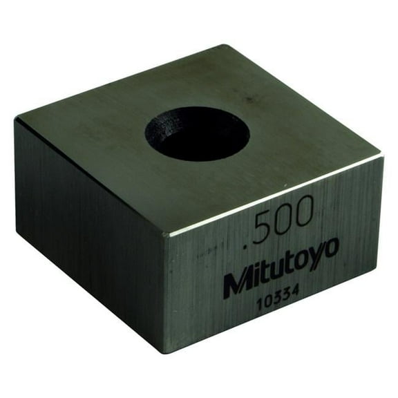 Mitutoyo 614195-531 0.50 in. Square Steel ASME Grade 0 Gage Block