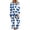 Blue, variant on Pajamas for Women Valentines Pajamas Random Print Long Sleeve Top With Pocket 3/4 Length Pants 2 Piece Loungewear Set Sleepwear