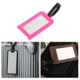 thumbnail image 4 of Unique Bargains 1 Pc Aircraft Luggage Tag for Travelling Rose Red Soft Rubber, 4 of 4