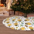 thumbnail image 6 of Sikiie Bee and Flowers 30-48 inches {designName} Print Christmas Tree Skirt Snowman Xmas Tree Skirt with Edge Christmas Decorations for Holiday Party48", 6 of 7