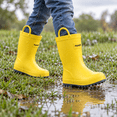 thumbnail image 4 of GYMEPIC Girls Rain Boots Durable Waterproof Rubber Rainwear with Easy-Pull Handles Kids Daily School Commute Boots, 4 of 5