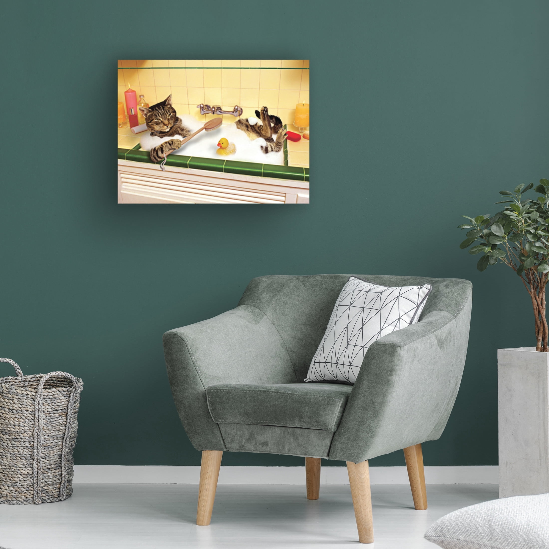 Canvas Wall Art - Lund Roeser 'Kitchen Spa' Wall Art for Living Room, Bedroom, or Office Décor by Trademark Fine Art - 47 x 35 Inches
