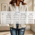 thumbnail image 3 of Enjoytime Fleece Jacket Women Lapel Long Sleeve Full Zip Up Short Coat Casual Warm Cozy Fall Winter Outwear with Pockets, 3 of 8