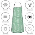 thumbnail image 6 of Pofeuu Tropical Pineapple Print Aprons with Pockets, Cute Aprons for Kitchen, Cooking, Server, Barber, Chef Apron, 6 of 7