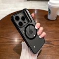 thumbnail image 1 of Funda de teléfono de carga magnética de lujo para iPhone 13, 12 Pro Max, 14 Pro Max, soporte de protección de lente abatible, funda dura Magsafing Fivean unisex, 1 of 2