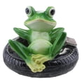 thumbnail image 1 of Ranas Artesanales de Resina DIY Flotando en Decoración Del Estanque de Hojas de Loto Fuente Ornamento Jardín Patio CUTICAT Juguete de rana flotante, 1 of 8