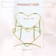 thumbnail image 4 of Unique Bargains 3pcs Love Shaped Beauty Egg Holder Makeup Sponge Case Drying Stand Cosmetic Egg Holder Gold Tone, 4 of 7
