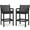 Black, variant on Memoryfield Outdoor Bar Stools Set of 2, Patio Wicker Bar Chairs with Cushions, for Backyard, Garden, Pool, Balcony & Deck, Black