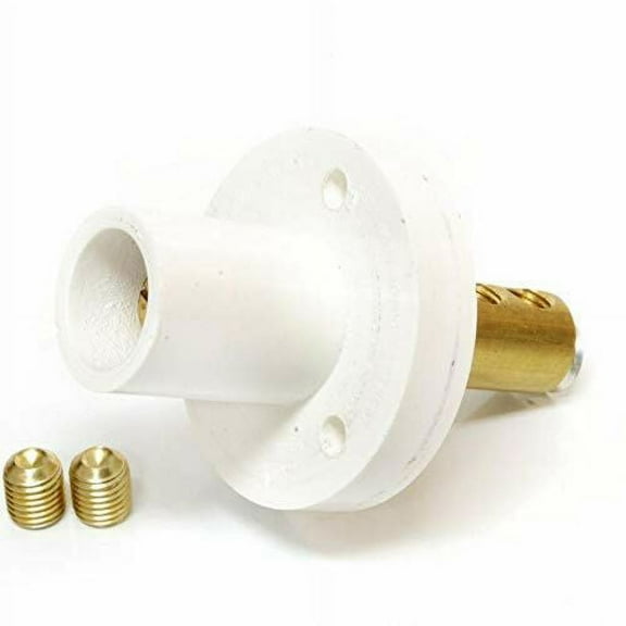 Marinco-CLMMR2-B-CLM SrsPnlMnts Num8-2AWG DbleSetScrewMaleWhite(B)-(Pk of 1)