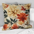 thumbnail image 2 of Designart "Garden of Autumn Flowers in Beige and Red" Vintage Printed Throw Pillow, 2 of 5