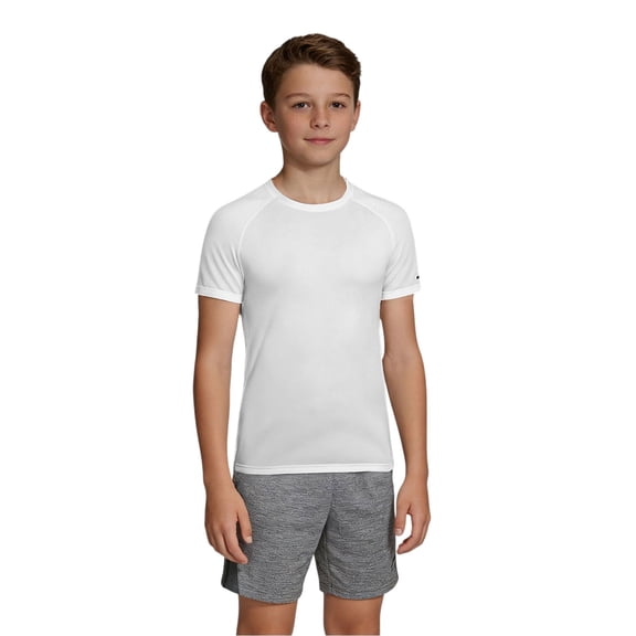 UACY Boys Compression Shirts Short Sleeve Athletic Workout T-Shirt Running Tops Cool Dry Active Gym Undershirt