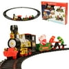 Locomotive Train Play Set Light Smoke Sound Christmas Tree Decor Toy