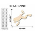 thumbnail image 2 of Unfinished Wood Jumping Frog Shape - Animal - Craft - up to 46" DIY 8" / 1/4", 2 of 3