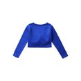 thumbnail image 4 of Yeahdor Kids Girls Long Sleeve Ballet Dance Sweater Cardigan Ballerina Training Wrap Tops, 4 of 7