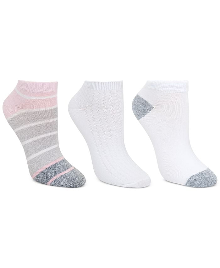 Cuddl Duds Women's Ombré Stripe LowCut Socks, 3 Pack Sock size 911