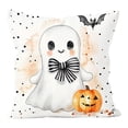 thumbnail image 2 of Halloween Pillow Cover 18x18 Inch Vintage Spooky Fall Festive Throw Pillow Case Soft Decorative Cushion Cover with Hidden Zipper,for Home Couch Bed Indoor Outdoor, 2 of 4